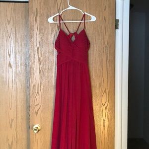 Burgundy Bridesmaid Dress